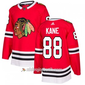 Män Ishockey Chicago Blackhawks Tröja Patrick Kane 88 Adidas 2017-2018 Röd Authentic